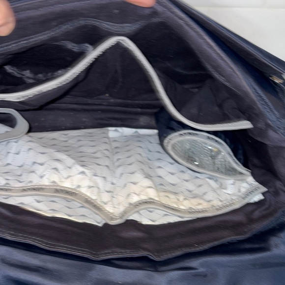 Armani Emporio Navy Blue Designer Baby Diaper Weekender Messenger Bag Set - Picture 12 of 16